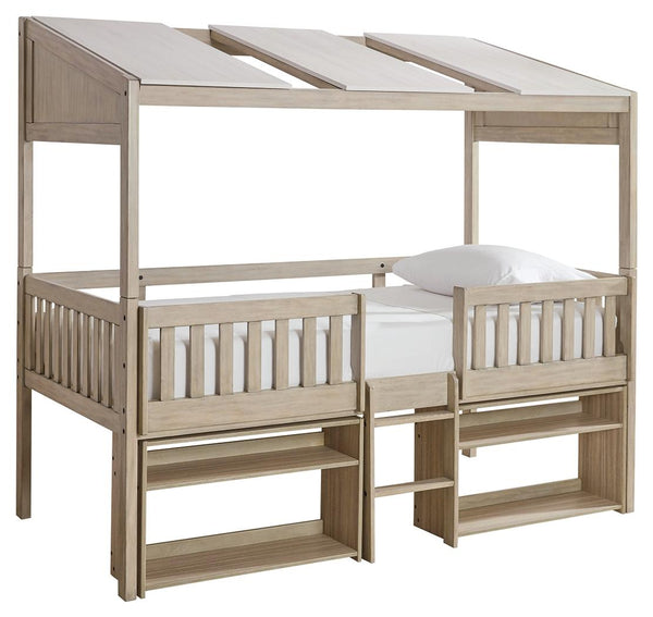 ASHLEY FURNITURE B081B8 Wrenalyn Twin Loft Bed With Under Bed Bookcase Storage