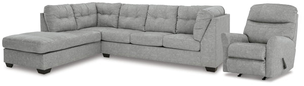 ASHLEY FURNITURE PKG011016 2-piece Sectional With Recliner