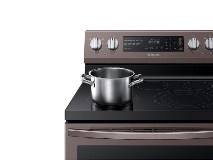 SAMSUNG NE59R6631ST 5.9 cu. ft. Freestanding Electric Range with True Convection in Tuscan Stainless Steel