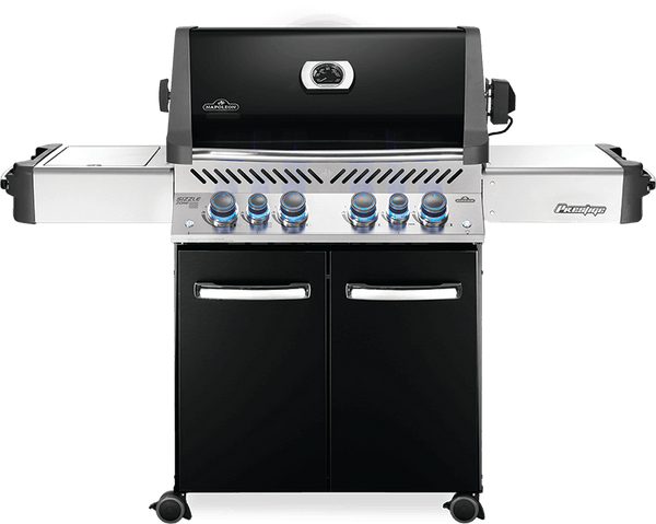 NAPOLEON BBQ P500RSIBNK3 Prestige 500 RSIB with Infrared Side and Rear Burners , Black , Natural Gas