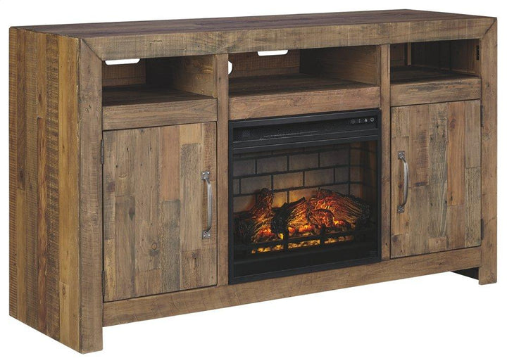 ASHLEY FURNITURE W775W4 Sommerford 62" TV Stand With Electric Fireplace