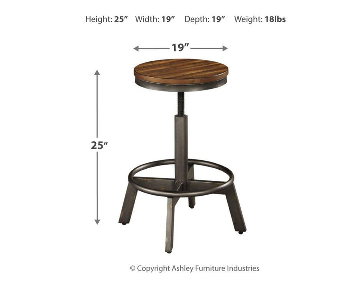 ASHLEY FURNITURE PKG000114 Counter Height Dining Table and 4 Barstools