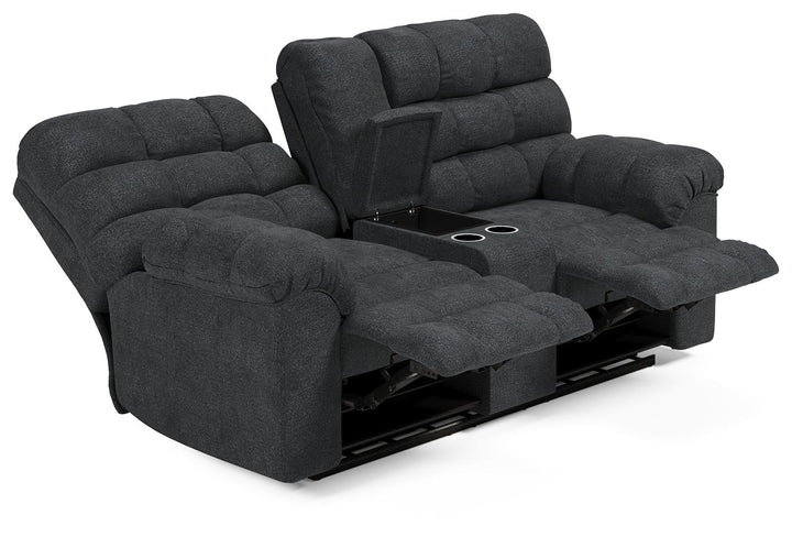 ASHLEY FURNITURE 5540394 Wilhurst Reclining Loveseat With Console