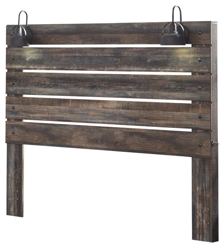 ASHLEY FURNITURE PKG007521 King Panel Headboard With Mirrored Dresser and Chest
