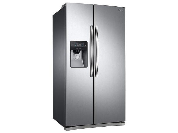 SAMSUNG RS25J500DSR 25 cu. ft. Side-by-Side Refrigerator with LED Lighting in Stainless Steel