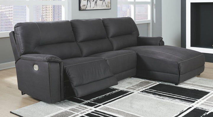 ASHLEY FURNITURE 78606S1 Henefer 3-piece Power Reclining Sectional With Chaise