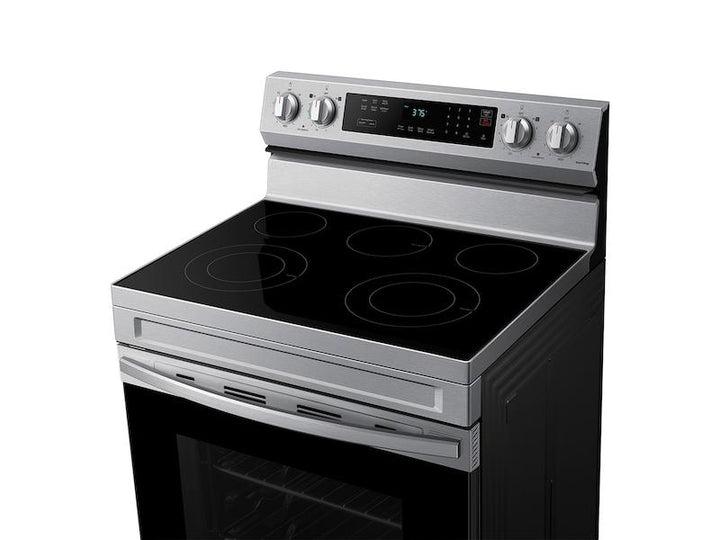 SAMSUNG NE63A6311SS 6.3 cu. ft. Smart Freestanding Electric Range with Rapid Boil TM & Self Clean in Stainless Steel