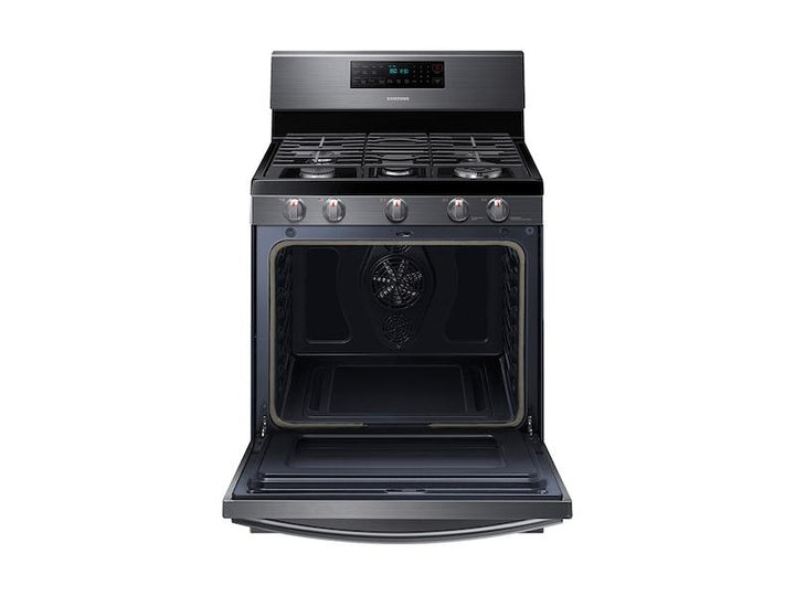 SAMSUNG NX58T7511SG 5.8 cu. ft. Freestanding Gas Range with Air Fry and Convection in Black Stainless Steel