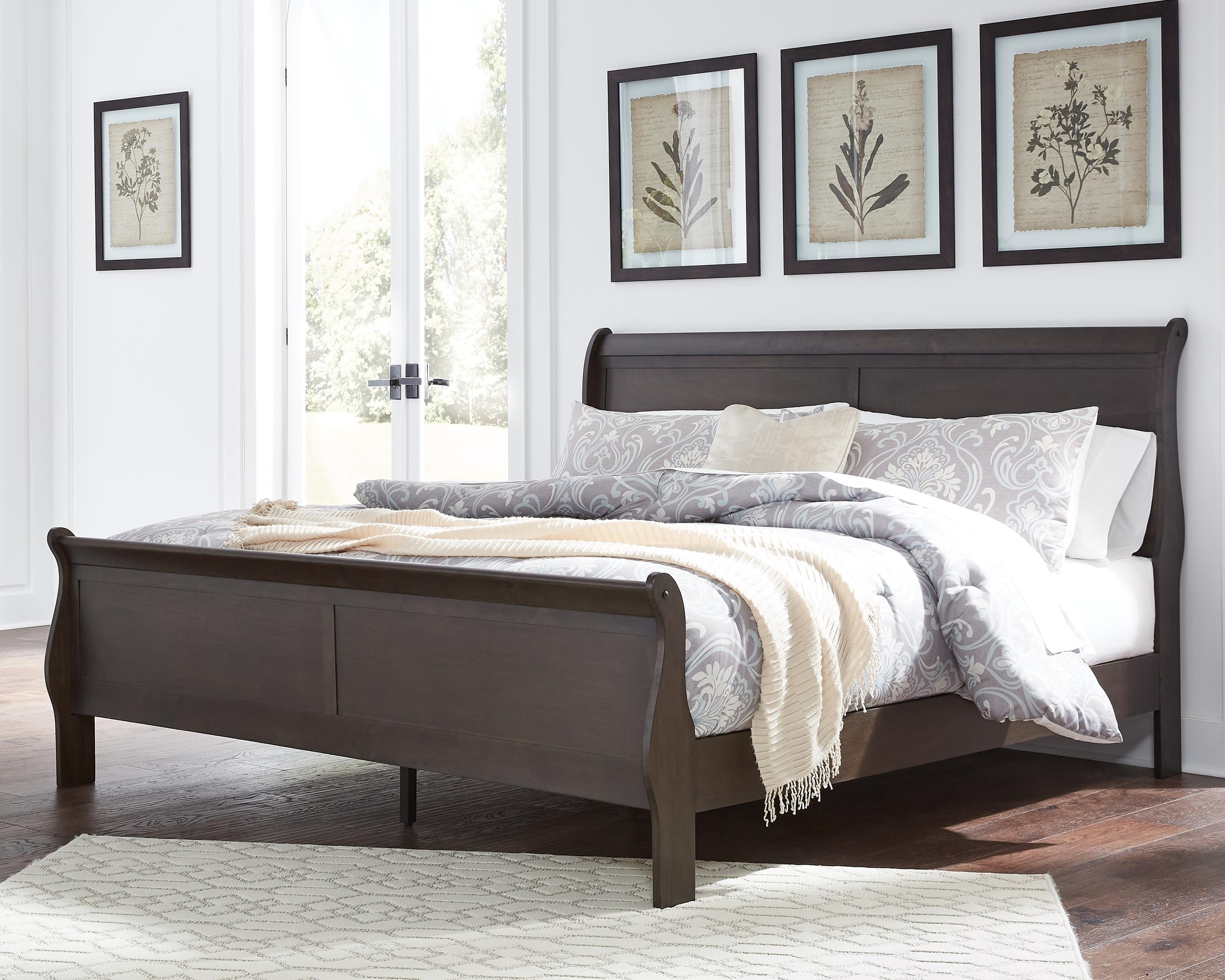 ASHLEY FURNITURE B398B8 Leewarden King Sleigh Bed