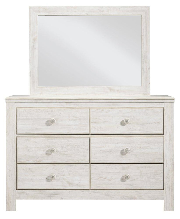 ASHLEY FURNITURE PKG002878 Queen Panel Bed With Mirrored Dresser