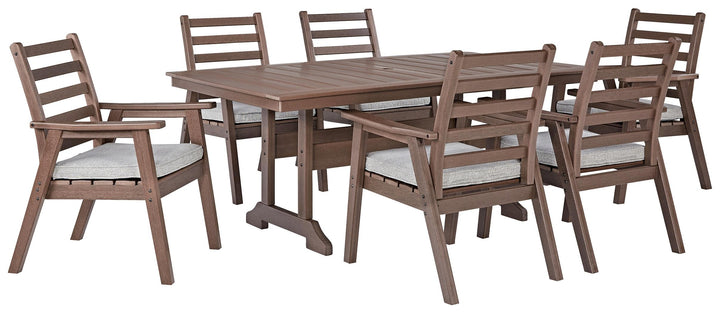 ASHLEY FURNITURE PKG013844 Outdoor Dining Table and 6 Chairs