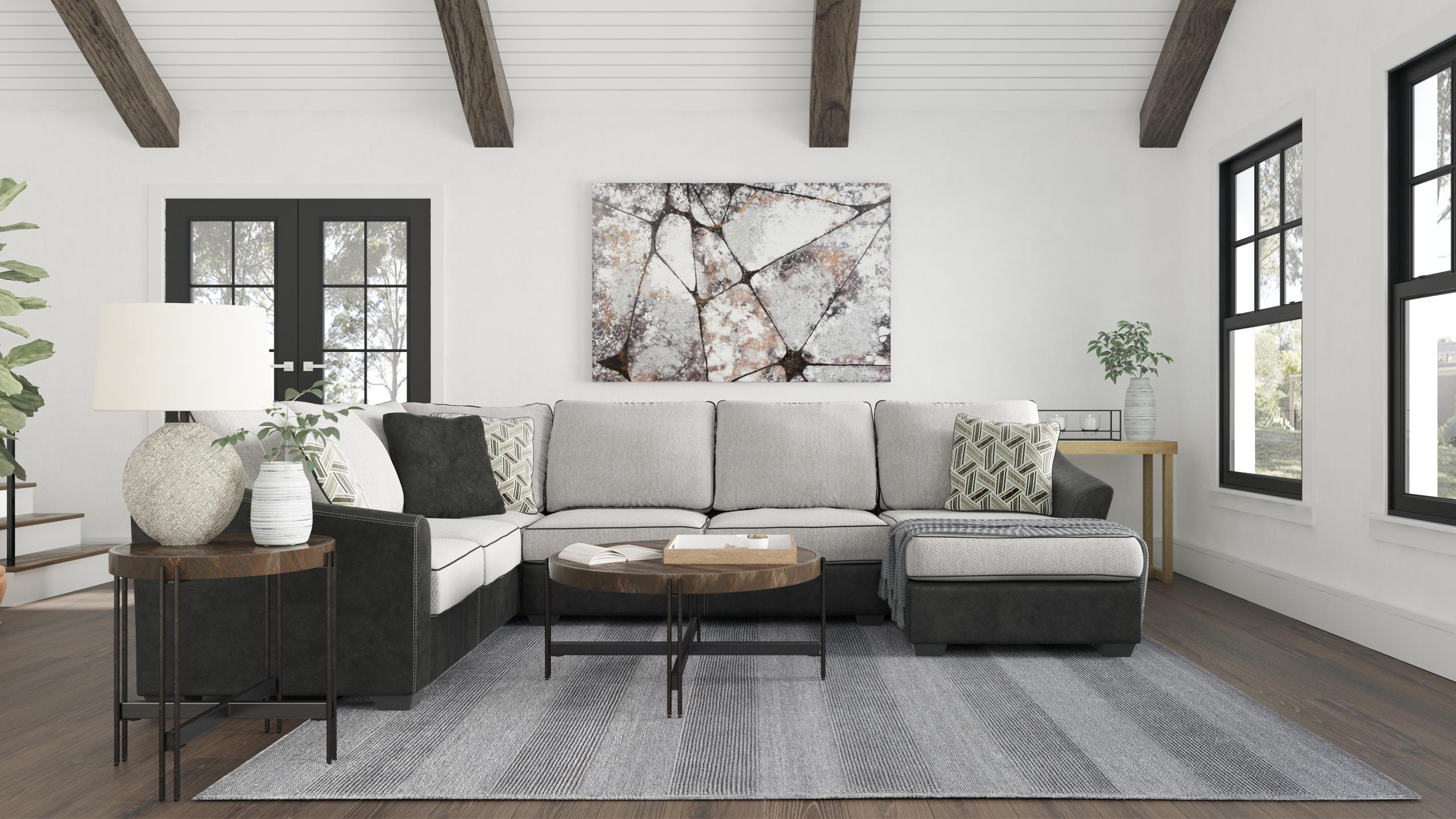 ASHLEY FURNITURE 55003S2 Bilgray 3-piece Sectional
