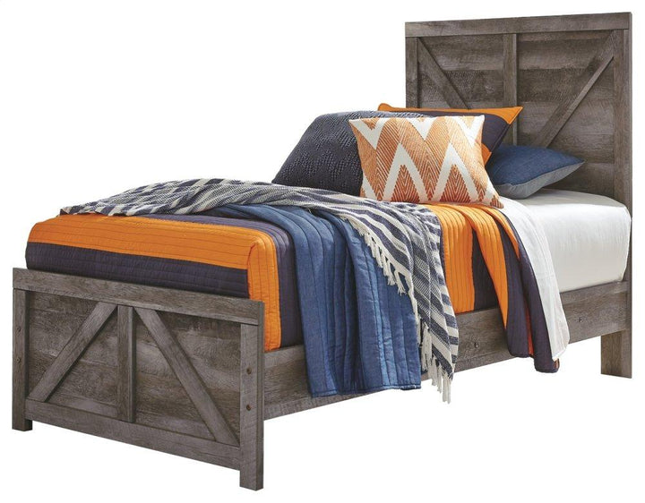 ASHLEY FURNITURE B440B16 Wynnlow Twin Crossbuck Panel Bed