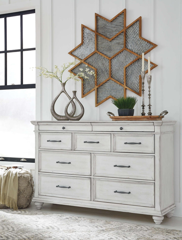 ASHLEY FURNITURE PKG007949 King Panel Bed With Storage With Dresser