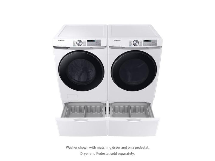 SAMSUNG DVG50R8500W 7.5 cu. ft. Smart Gas Dryer with Steam Sanitize+ in White