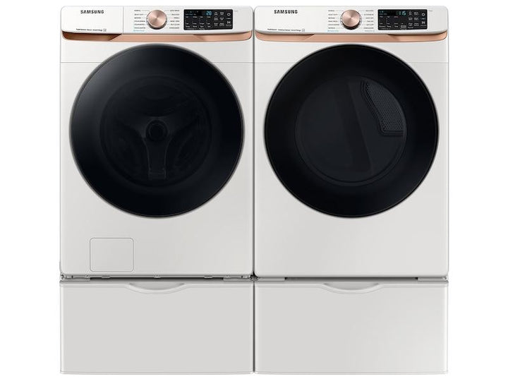 SAMSUNG DVE50BG8300EA3 7.5 cu. ft. Smart Electric Dryer with Steam Sanitize+ and Sensor Dry in Ivory