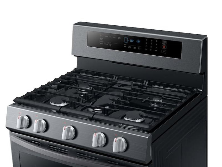 SAMSUNG NX58R6631SG 5.8 cu. ft. Freestanding Gas Range with True Convection in Black Stainless Steel