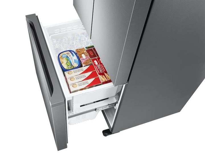 SAMSUNG RF18A5101SR 18 cu. ft. Smart Counter Depth 3-Door French Door Refrigerator in Stainless Steel