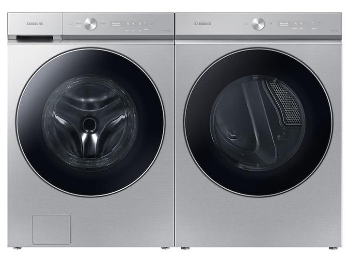 SAMSUNG WF53BB8900ATUS Bespoke 5.3 cu. ft. Ultra Capacity Front Load Washer with AI OptiWash TM and Auto Dispense in Silver Steel