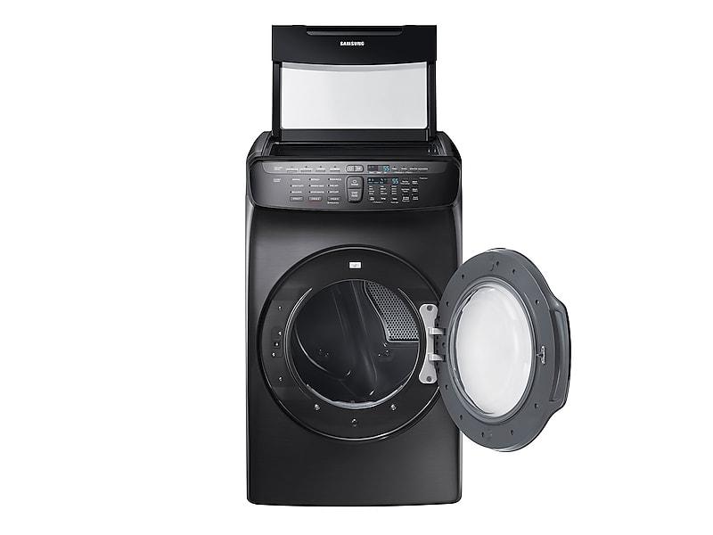 SAMSUNG DVE55M9600V 7.5 cu. ft. Smart Electric Dryer with FlexDry TM in Black Stainless Steel