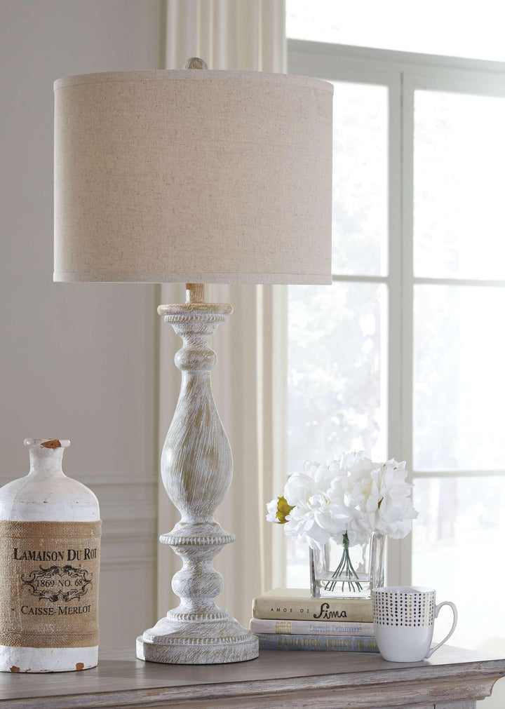ASHLEY FURNITURE PKG012228 3-piece Floor Lamp With 2 Table Lamps Set