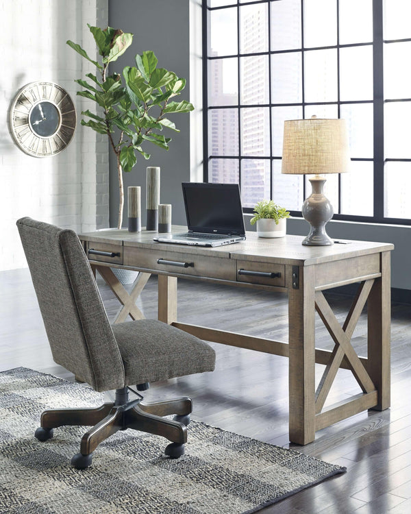 ASHLEY FURNITURE PKG008085 Home Office Desk With Chair