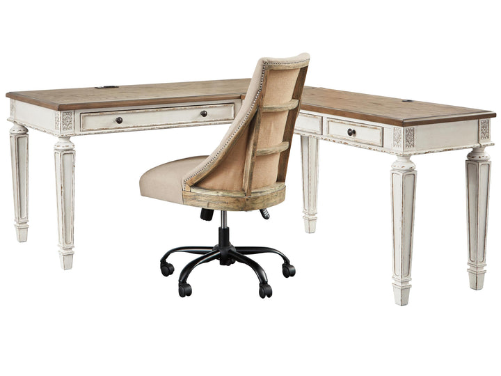 ASHLEY FURNITURE PKG008080 Home Office Desk With Chair