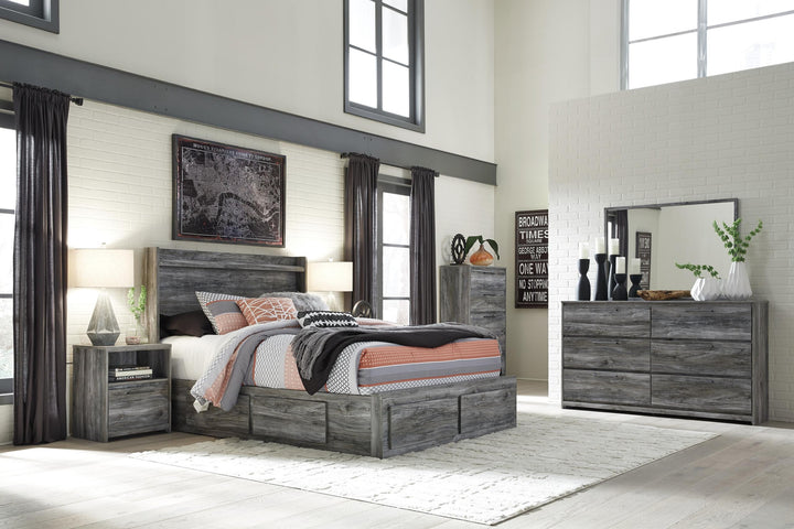 ASHLEY FURNITURE PKG007557 King Panel Bed With 4 Storage Drawers With Dresser