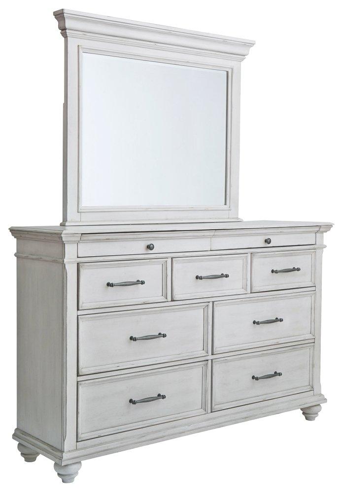 ASHLEY FURNITURE B777B3 Kanwyn Queen Panel Bed With Dresser and Mirror