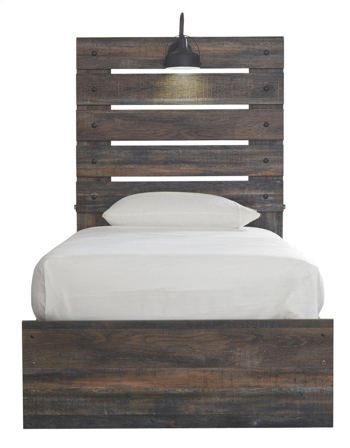ASHLEY FURNITURE B211B8 Drystan Twin Panel Bed With 2 Storage Drawers