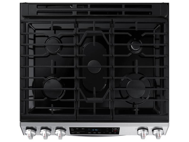 SAMSUNG NX60T8111SS 6.0 cu. ft. Smart Slide-in Gas Range in Stainless Steel