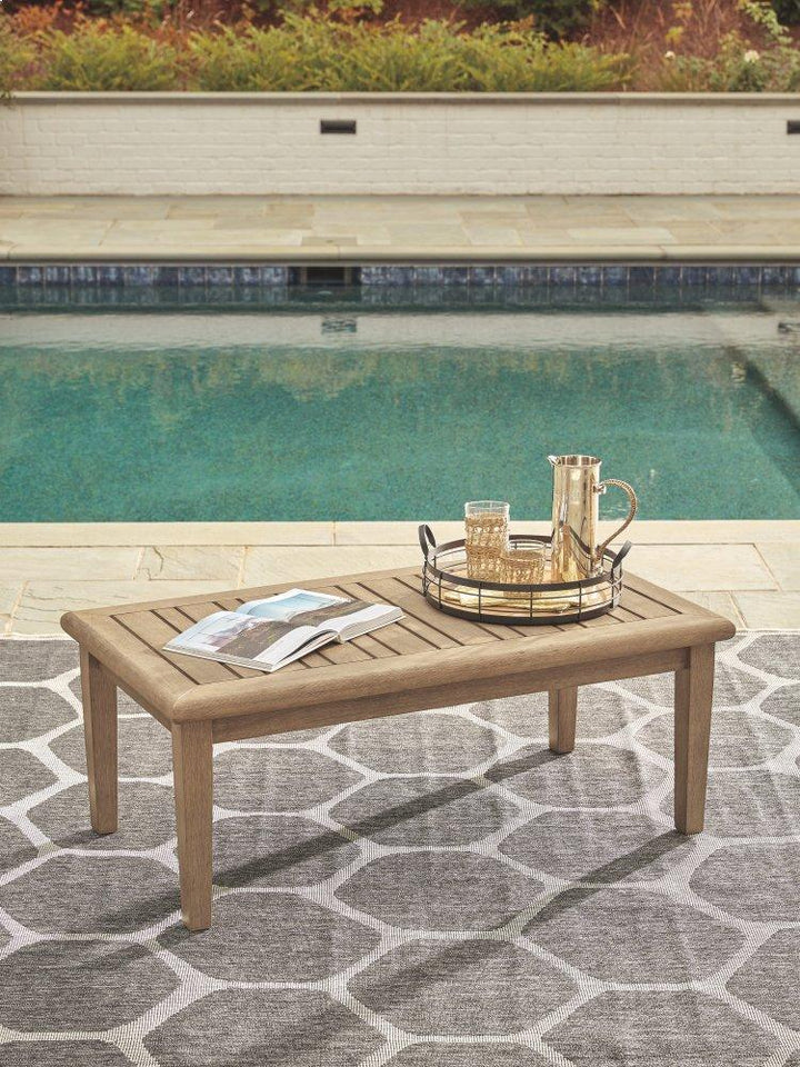 ASHLEY FURNITURE PKG008818 Outdoor Coffee Table With 2 End Tables