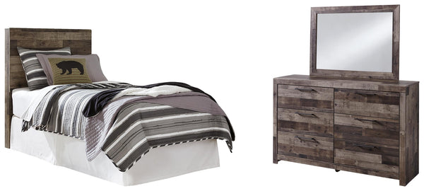 ASHLEY FURNITURE PKG003305 Twin Panel Headboard With Mirrored Dresser