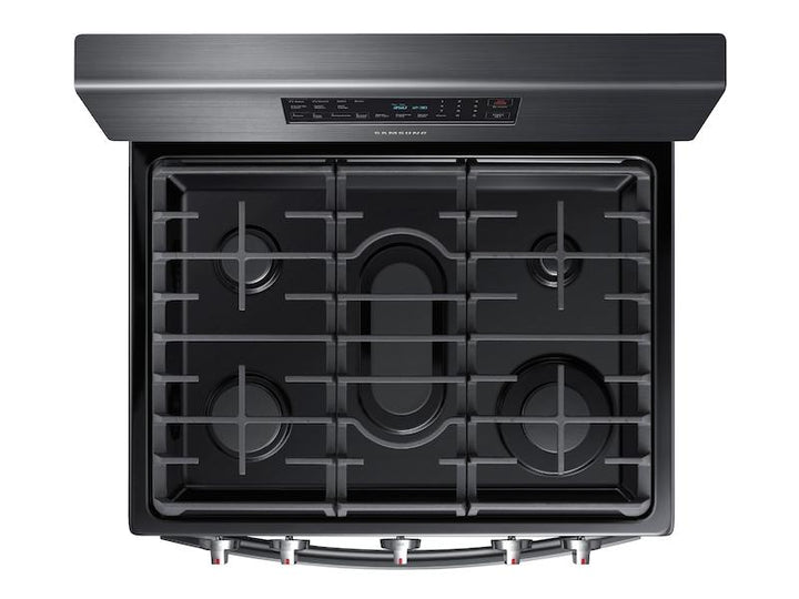 SAMSUNG NX58R5601SG 5.8 cu. ft. Freestanding Gas Range with Convection in Black Stainless Steel