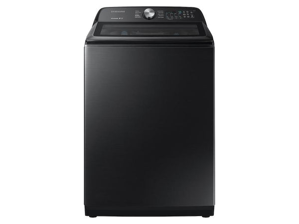 SAMSUNG WA50R5200AV 5.0 cu. ft. Capacity Top Load Washer with Active WaterJet in Brushed Black