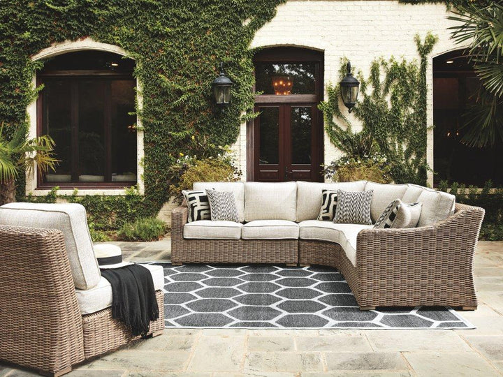 ASHLEY FURNITURE P791P7 Beachcroft 4-piece Outdoor Seating Set