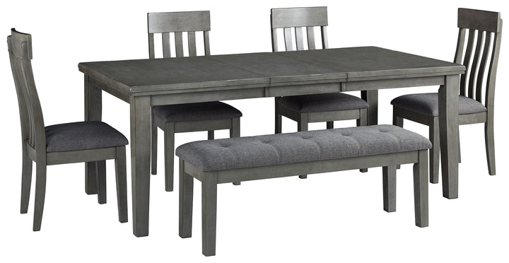 ASHLEY FURNITURE PKG010485 Dining Table and 4 Chairs and Bench