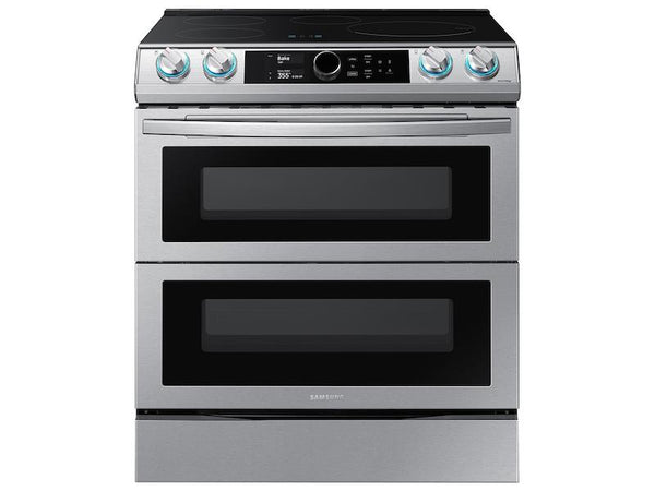 SAMSUNG NE63T8951SS 6.3 cu. ft. Smart Slide-in Induction Range with Flex Duo TM , Smart Dial & Air Fry in Stainless Steel