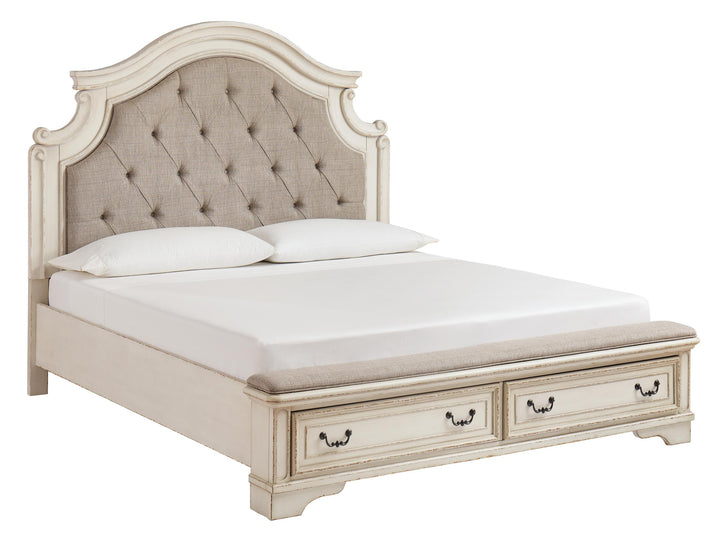 ASHLEY FURNITURE PKG012188 California King Upholstered Bed With 2 Nightstands