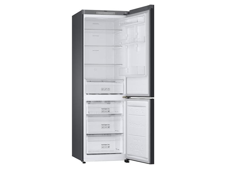 SAMSUNG RB12A300635 12.0 cu. Ft. Bespoke Bottom Freezer Refrigerator with Flexible Design in White Glass