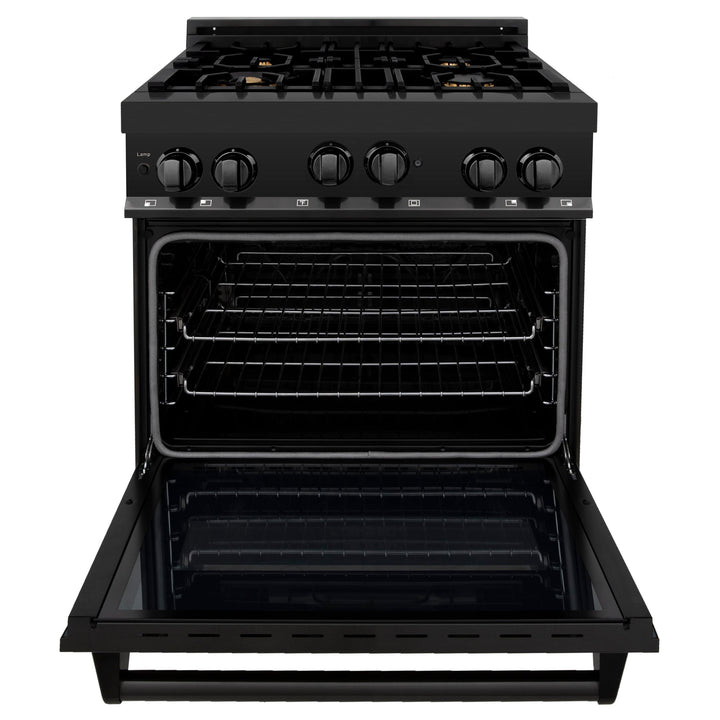 ZLINE KITCHEN AND BATH RGB48 ZLINE 48" 6.0 cu. ft. Range with Gas Stove and Gas Oven in Black Stainless Steel