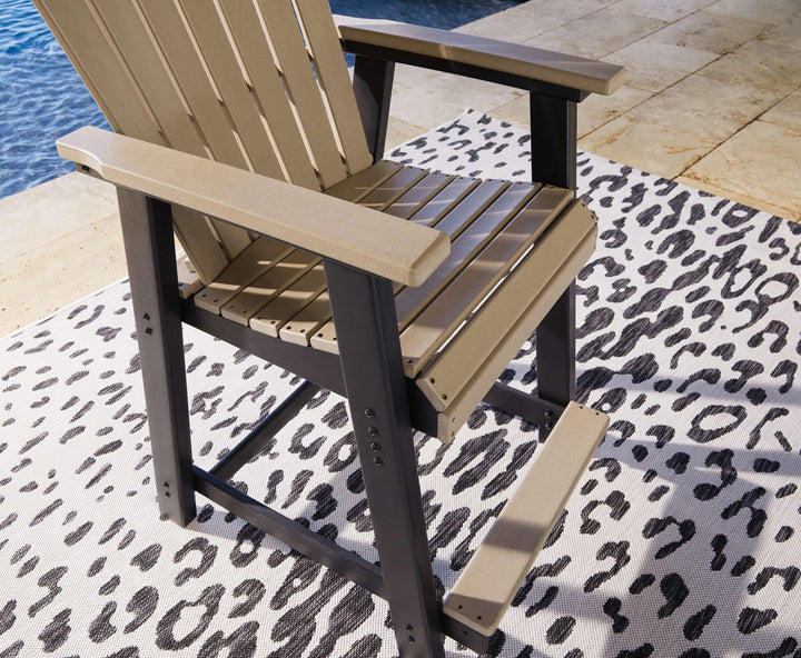 ASHLEY FURNITURE PKG014563 Outdoor Counter Height Dining Table and 2 Barstools