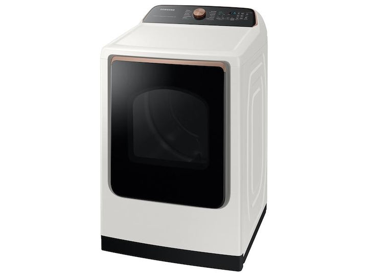 SAMSUNG DVE55A7300E 7.4 cu. ft. Smart Electric Dryer with Steam Sanitize+ in Ivory