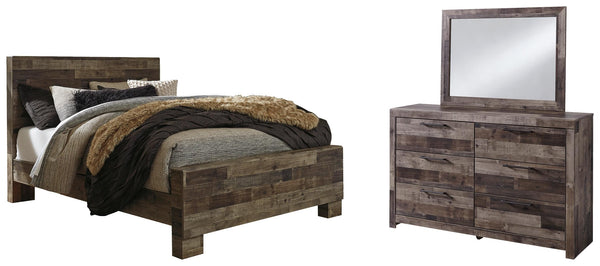 ASHLEY FURNITURE PKG003370 Queen Panel Bed With Mirrored Dresser