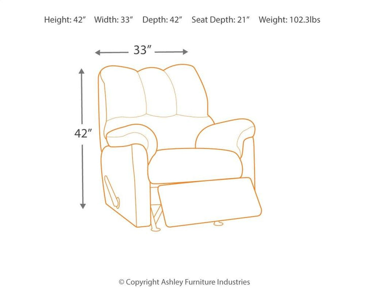 ASHLEY FURNITURE 7500225 Darcy Recliner