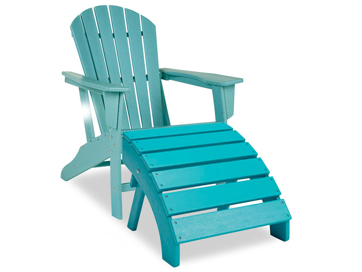 ASHLEY FURNITURE PKG013799 Outdoor Adirondack Chair and Ottoman