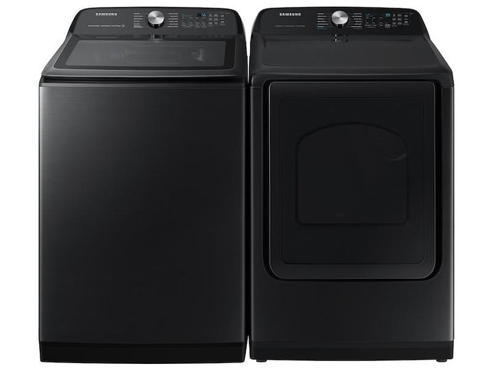 SAMSUNG DVG52A5500V 7.4 cu. ft. Smart Gas Dryer with Steam Sanitize+ in Brushed Black