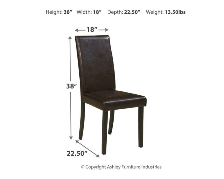 ASHLEY FURNITURE PKG001919 Dining Table and 4 Chairs