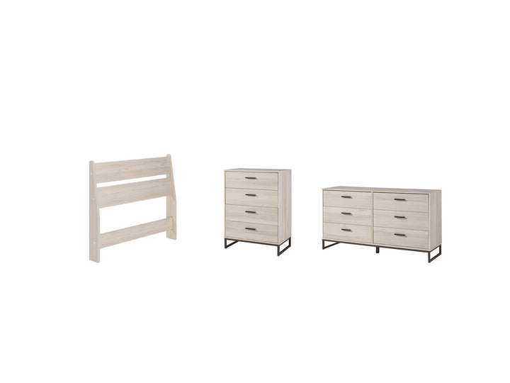 ASHLEY FURNITURE PKG009066 Twin Platform Bed With Dresser and Chest