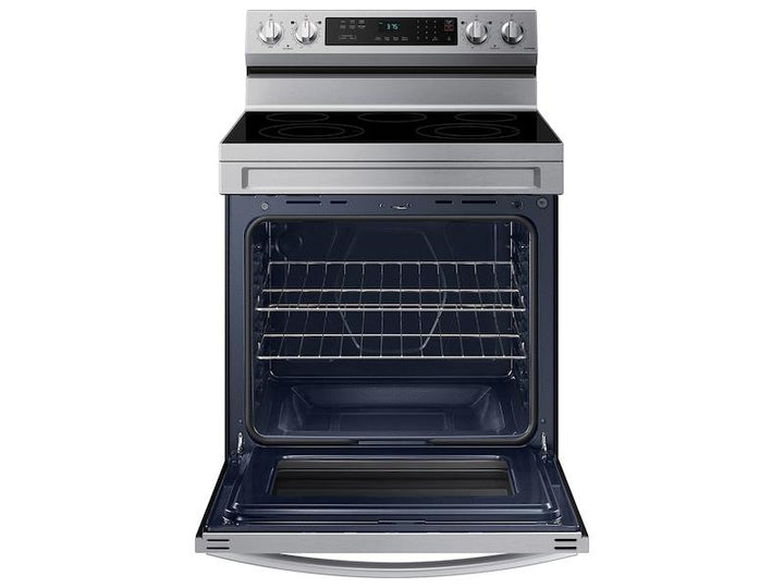 SAMSUNG NE63A6311SS 6.3 cu. ft. Smart Freestanding Electric Range with Rapid Boil TM & Self Clean in Stainless Steel